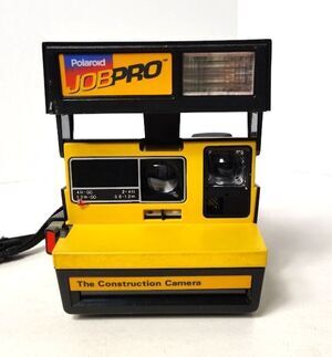 Polaroid JobPro Instant Film Construction Camera & Strap UNTESTED Parts Repair